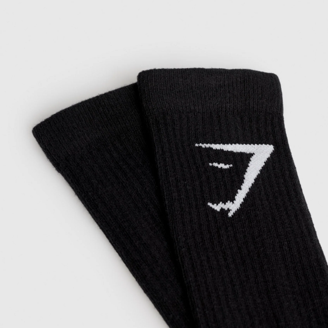 GS - Crew Socks 3pk - Black - Size S