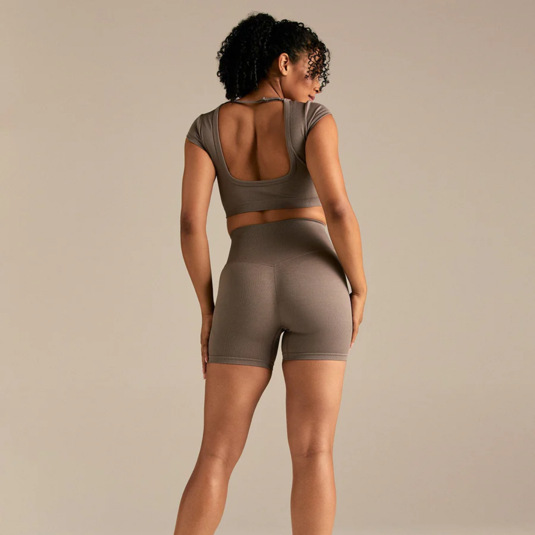 Women's Best - Motion Seamless Shorts | Taupe Grey