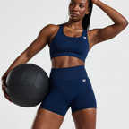 Women's Best - Power High Waist Shorts | Sapphire Blue