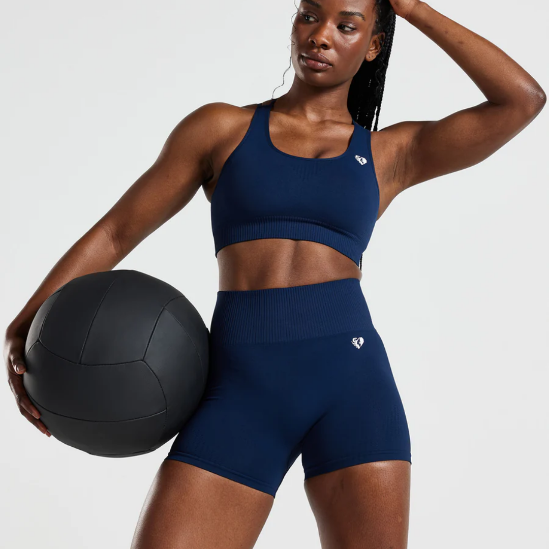 Women's Best - Power High Waist Shorts | Sapphire Blue