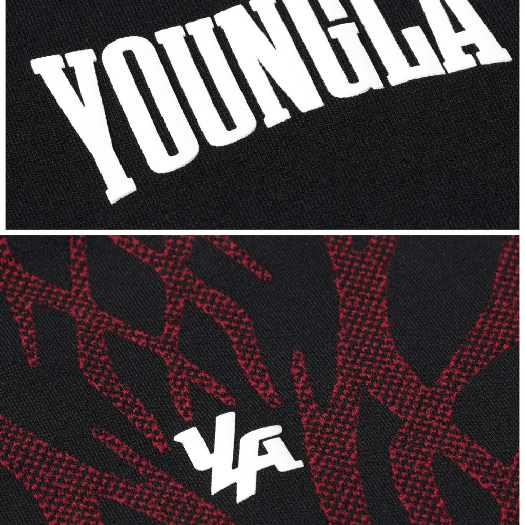 YoungLA - 4067 - Gothic Compression Tees - Black/Red