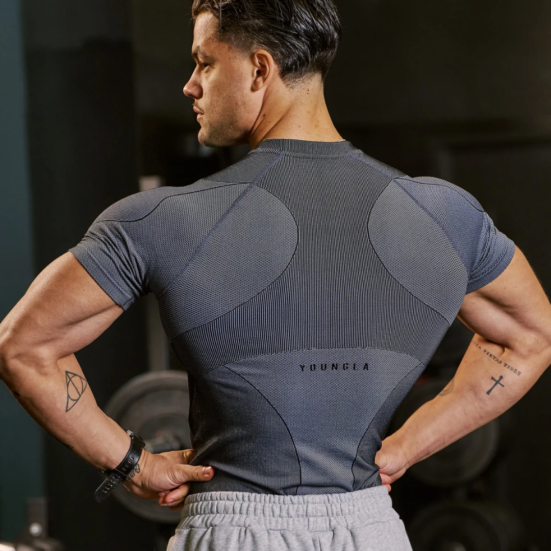 YoungLA - 4339 - Forme Compression Tees - Grey