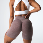 NVGTN - Cocoa Scrunch Seamless Shorts