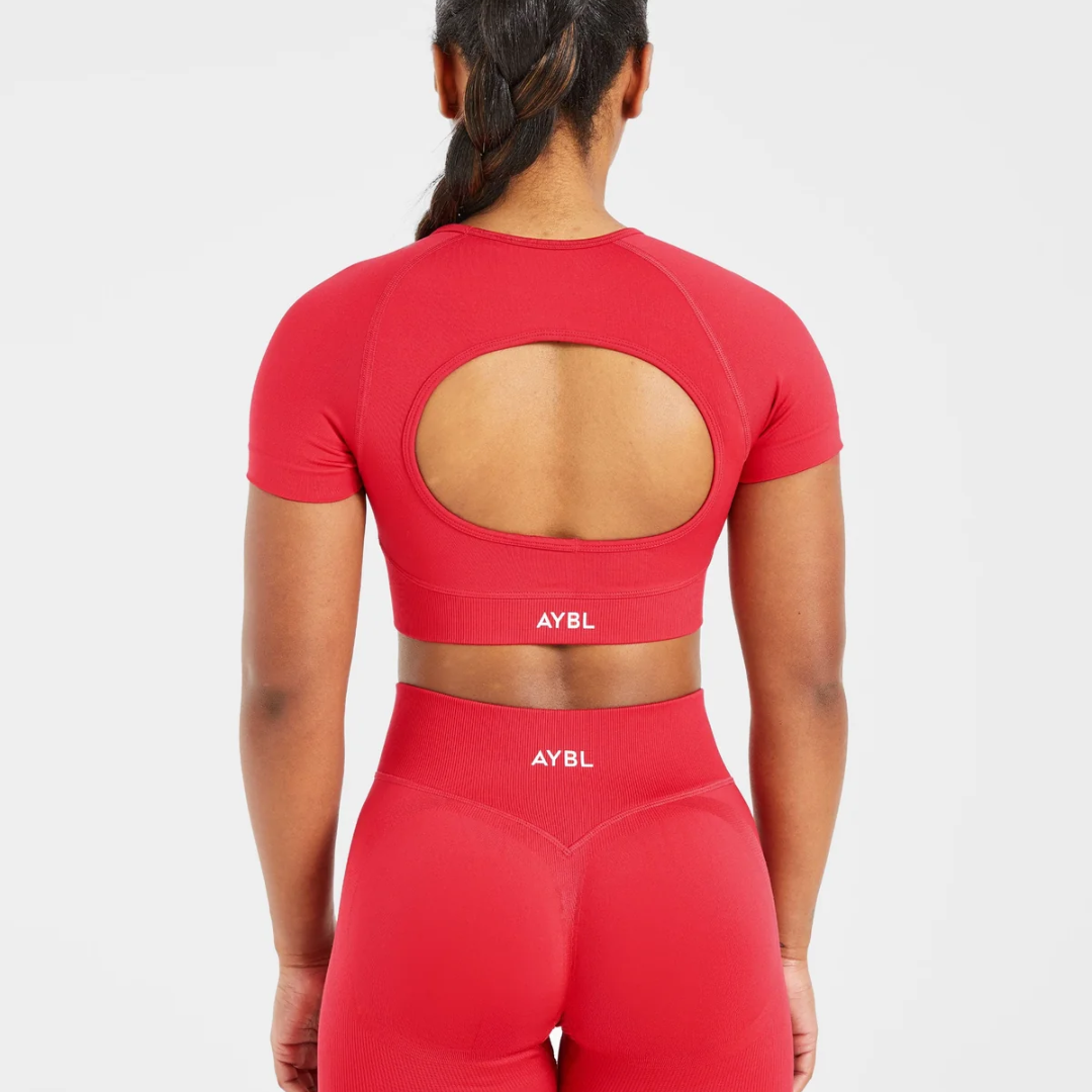 AYBL - Adapt Seamless Crop Top - Salsa Red