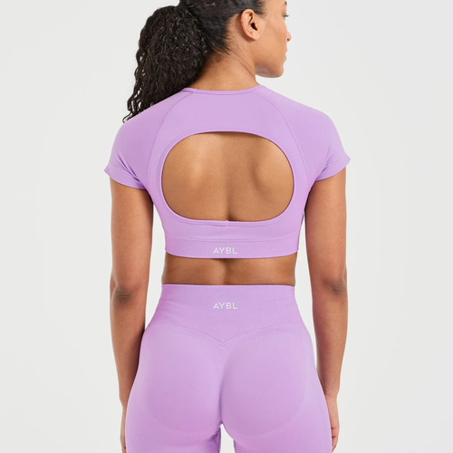 AYBL - Adapt Seamless Crop Top - Spring Lilac