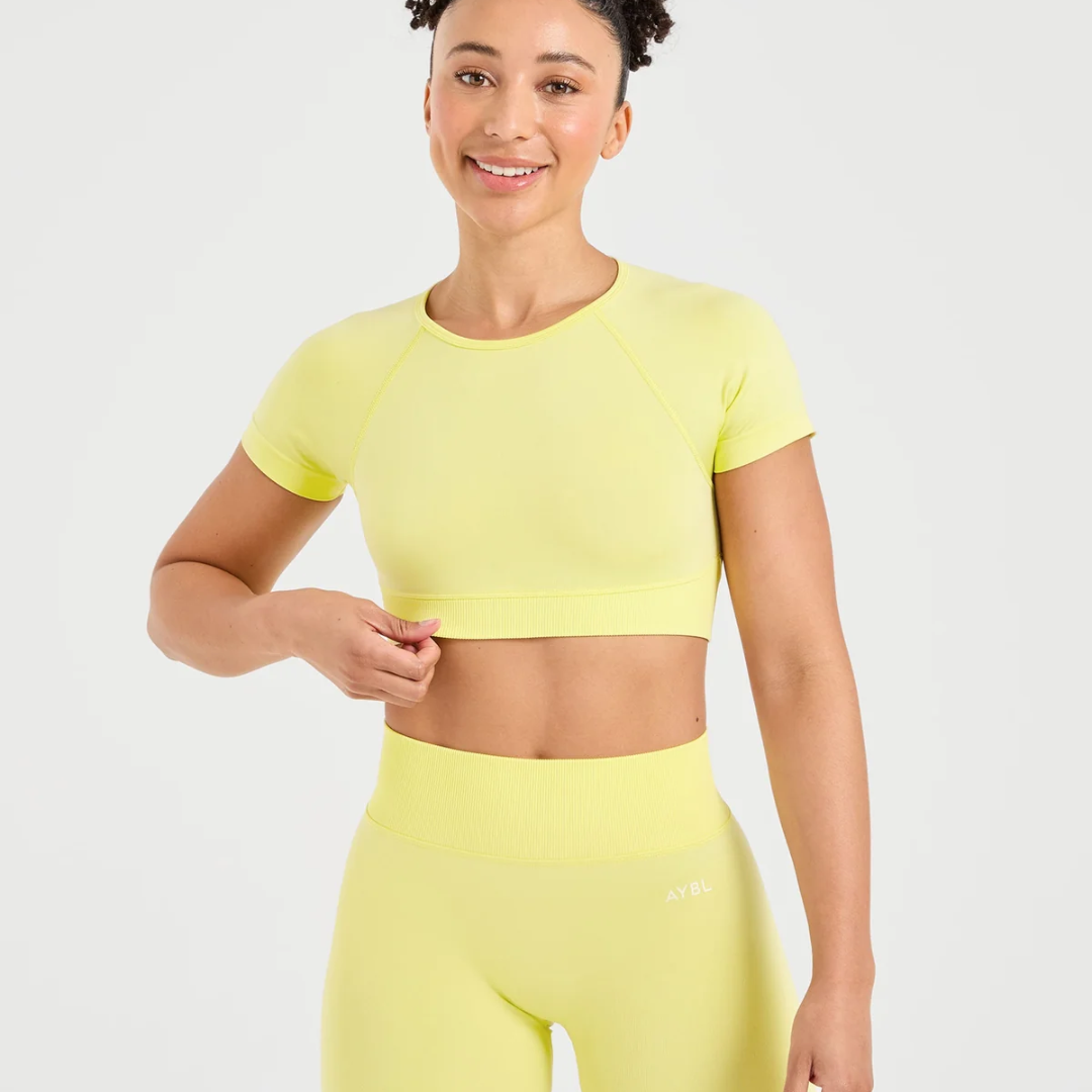 AYBL - Adapt Seamless Crop Top - Spring Yellow
