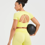 AYBL - Adapt Seamless Crop Top - Spring Yellow