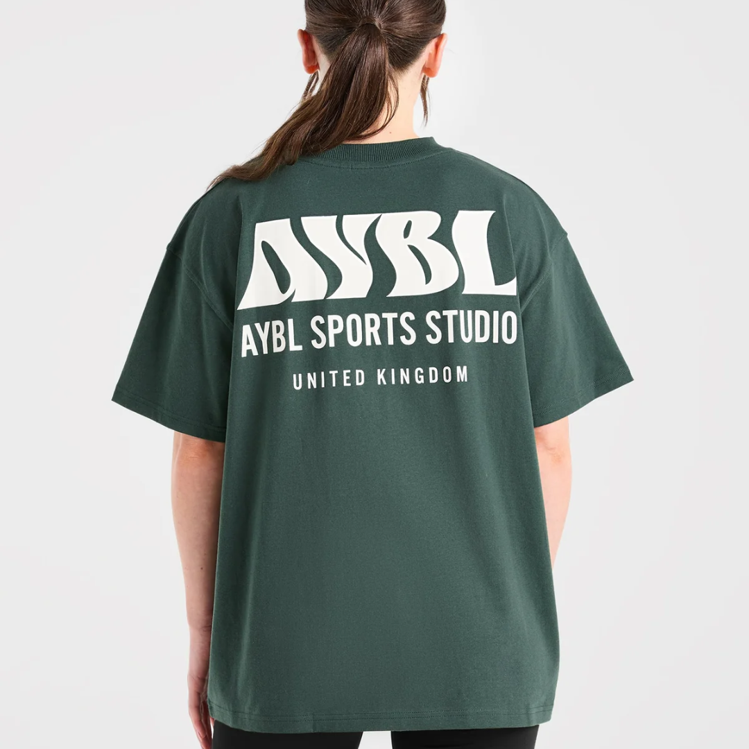 AYBL - Sports Studio Oversized T Shirt - Forest Green
