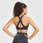 Oner Active - Timeless Wide Strap Sports Bra | Coal