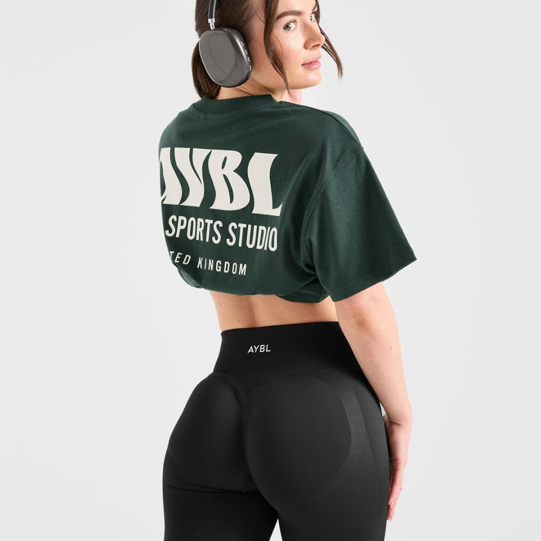 AYBL - Sports Studio Oversized T Shirt - Forest Green