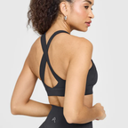 Oner Active - Timeless Wide Strap Sports Bra | Coal