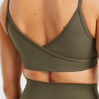 AYBL - Sculpt Wrap Sports Bra - Deep Khaki