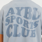 AYBL - Sports Club Wavy Oversized T Shirt - Dusty Blue