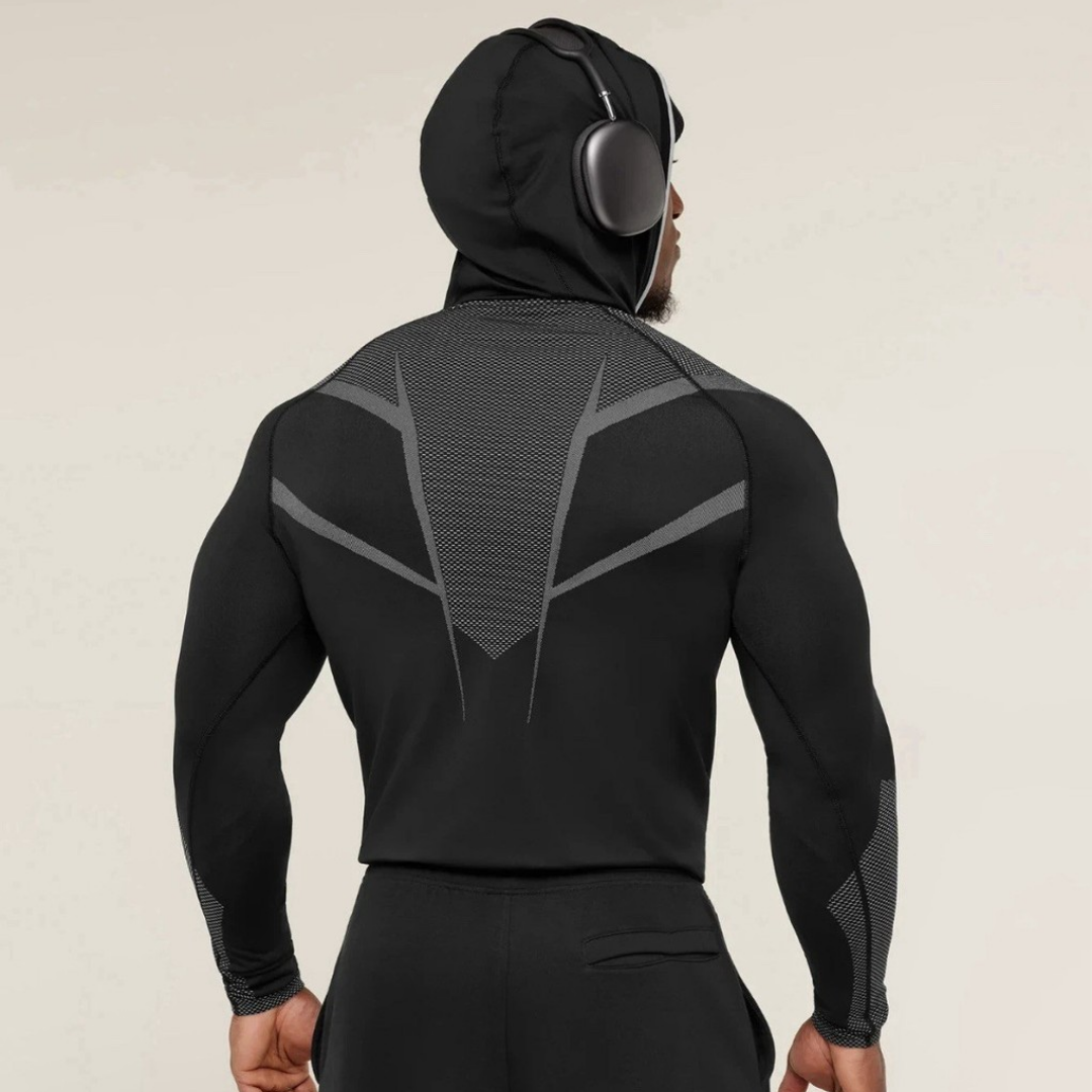 GS - Onyx 5.0 Seamless Hoodie - Black/Light Grey