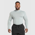 GS - Everyday Seamless Mock Long Sleeve T-Shirt - Silver Grey