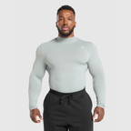 GS - Everyday Seamless Mock Long Sleeve T-Shirt - Silver Grey