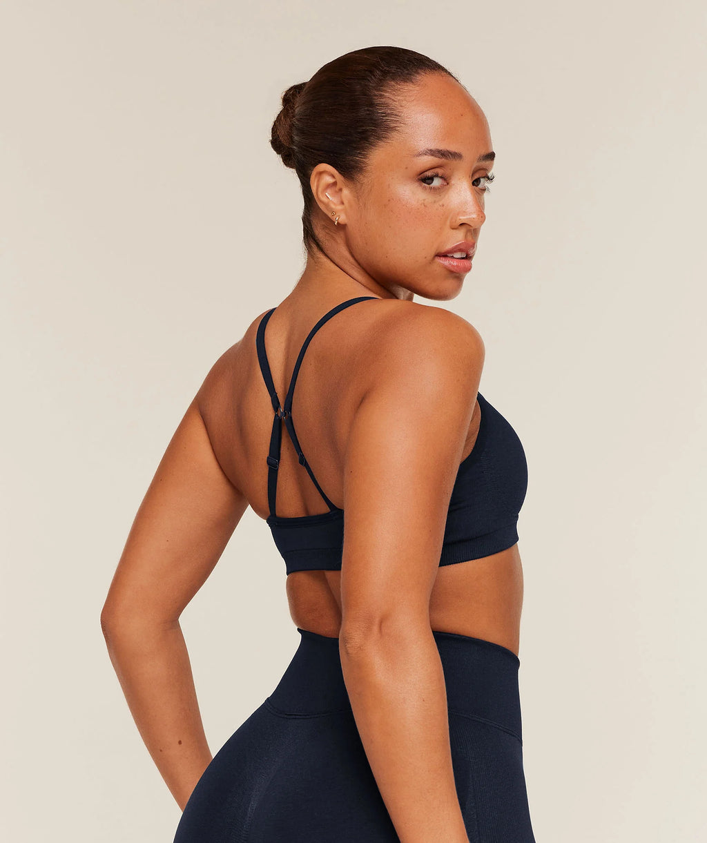 GS - Lift Seamless Sports Bra - Midnight Blue/Black Marl